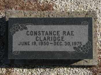 CLARIDGE, CONSTANCE RAE - Graham County, Arizona | CONSTANCE RAE CLARIDGE - Arizona Gravestone Photos