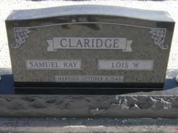 CLARIDGE, LOIS W. - Graham County, Arizona | LOIS W. CLARIDGE - Arizona Gravestone Photos