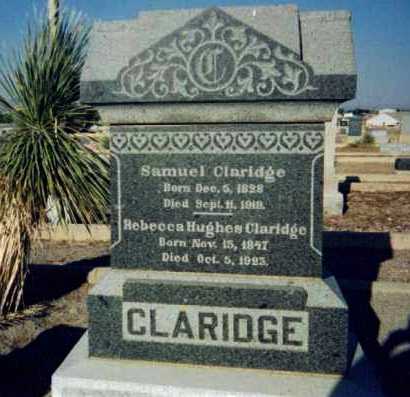 CLARIDGE, SAMUEL - Graham County, Arizona | SAMUEL CLARIDGE - Arizona Gravestone Photos