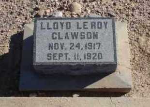 CLAWSON, LLOYD LEROY - Graham County, Arizona | LLOYD LEROY CLAWSON - Arizona Gravestone Photos