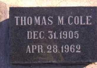 COLE, THOMAS MARION - Graham County, Arizona | THOMAS MARION COLE - Arizona Gravestone Photos