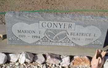 CONYER, MARION T. - Graham County, Arizona | MARION T. CONYER - Arizona Gravestone Photos