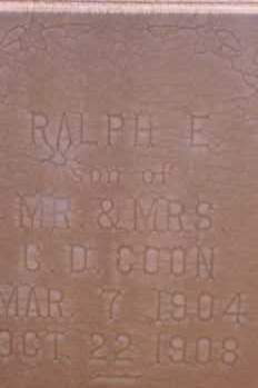 COON, RALPH E. - Graham County, Arizona | RALPH E. COON - Arizona Gravestone Photos