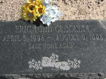 CROCKETT, ERIC TODD - Graham County, Arizona | ERIC TODD CROCKETT - Arizona Gravestone Photos