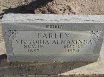 FARLEY, VICTORIA ALMARINDA - Graham County, Arizona | VICTORIA ALMARINDA FARLEY - Arizona Gravestone Photos