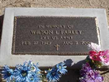 FARLEY, WILSON L - Graham County, Arizona | WILSON L FARLEY - Arizona Gravestone Photos