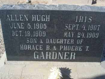 GARDNER, ALLEN HUGH - Graham County, Arizona | ALLEN HUGH GARDNER - Arizona Gravestone Photos