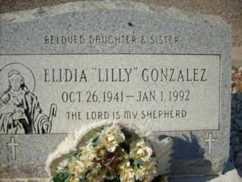 GONZALEZ, ELIDIA (LILLY) - Graham County, Arizona | ELIDIA (LILLY) GONZALEZ - Arizona Gravestone Photos