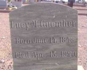GUENTHER, LUCY M. - Graham County, Arizona | LUCY M. GUENTHER - Arizona Gravestone Photos