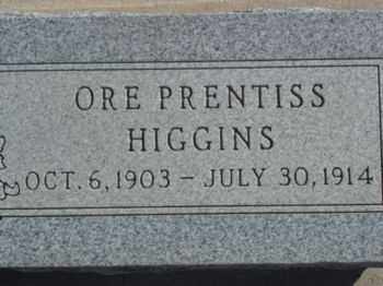 HIGGINS, ORE PRENTISS - Graham County, Arizona | ORE PRENTISS HIGGINS - Arizona Gravestone Photos
