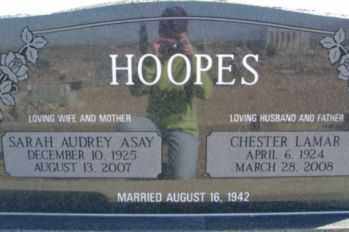 HOOPES, CHESTER LAMAR - Graham County, Arizona | CHESTER LAMAR HOOPES - Arizona Gravestone Photos