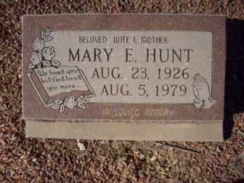 HUNT, MARY E. - Graham County, Arizona | MARY E. HUNT - Arizona Gravestone Photos