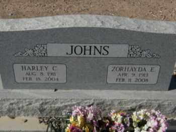JOHNS, ZORHAYDA - Graham County, Arizona | ZORHAYDA JOHNS - Arizona Gravestone Photos