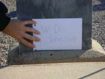 JOHNSON, W.D. - Graham County, Arizona | W.D. JOHNSON - Arizona Gravestone Photos