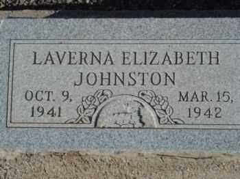 JOHNSTON, LAVERNA ELIZABETH - Graham County, Arizona | LAVERNA ELIZABETH JOHNSTON - Arizona Gravestone Photos