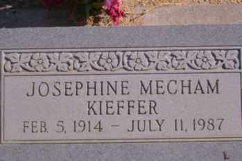 MECHAM KIEFFER, JOSEPHINE - Graham County, Arizona | JOSEPHINE MECHAM KIEFFER - Arizona Gravestone Photos