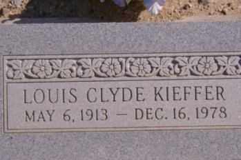 KIEFFER, LOUIS CLYDE - Graham County, Arizona | LOUIS CLYDE KIEFFER - Arizona Gravestone Photos