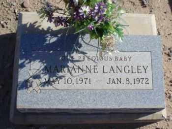 LANGLEY, MARIANNE - Graham County, Arizona | MARIANNE LANGLEY - Arizona Gravestone Photos