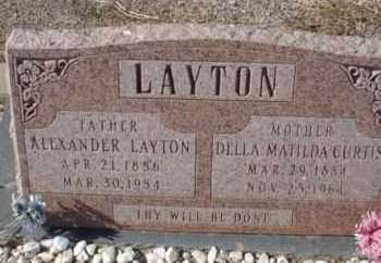 CURTIS LAYTON, DELLA MATILDA - Graham County, Arizona | DELLA MATILDA CURTIS LAYTON - Arizona Gravestone Photos