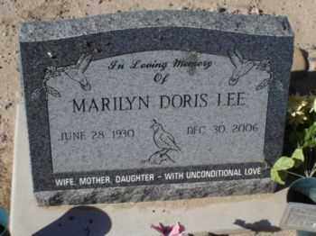 LEE, MARILYN DORIS - Graham County, Arizona | MARILYN DORIS LEE - Arizona Gravestone Photos