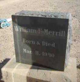 MERRILL, WILLIAM - Graham County, Arizona | WILLIAM MERRILL - Arizona Gravestone Photos