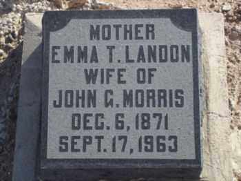 MORRIS, EMMA TERESA - Graham County, Arizona | EMMA TERESA MORRIS - Arizona Gravestone Photos