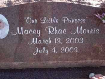 MORRIS, MACEY RHAE - Graham County, Arizona | MACEY RHAE MORRIS - Arizona Gravestone Photos