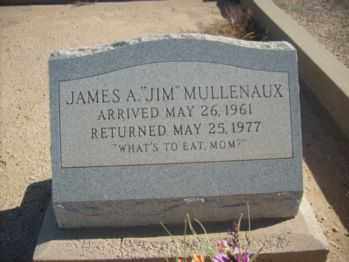 MULLENAUX, JAMES A. (JIM) - Graham County, Arizona | JAMES A. (JIM) MULLENAUX - Arizona Gravestone Photos