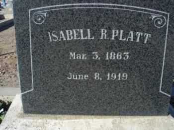 PLATT, ISABELL HILL - Graham County, Arizona | ISABELL HILL PLATT - Arizona Gravestone Photos
