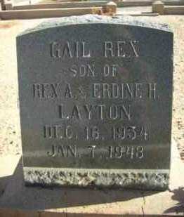 LAYTON, GAIL REX - Graham County, Arizona | GAIL REX LAYTON - Arizona Gravestone Photos