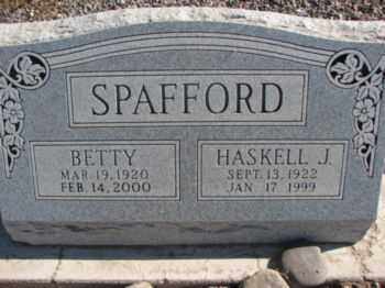 SPAFFORD, LOTTIE ELIZABETH (BETTY) - Graham County, Arizona | LOTTIE ELIZABETH (BETTY) SPAFFORD - Arizona Gravestone Photos