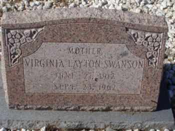 SWANSON, VIRGINIA - Graham County, Arizona | VIRGINIA SWANSON - Arizona Gravestone Photos
