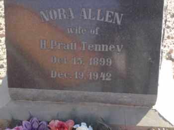TENNEY, NORA - Graham County, Arizona | NORA TENNEY - Arizona Gravestone Photos