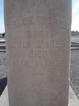 THORPE, BRACE - Graham County, Arizona | BRACE THORPE - Arizona Gravestone Photos