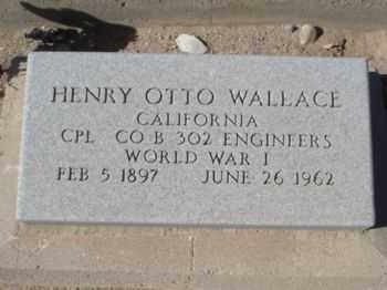 WALLACE, HENRY OTTO - Graham County, Arizona | HENRY OTTO WALLACE - Arizona Gravestone Photos