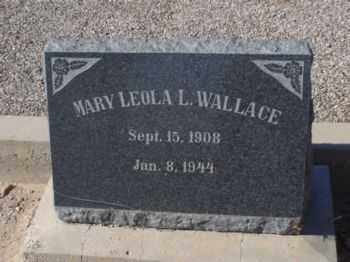 WALLACE, MARY LEOLA - Graham County, Arizona | MARY LEOLA WALLACE - Arizona Gravestone Photos