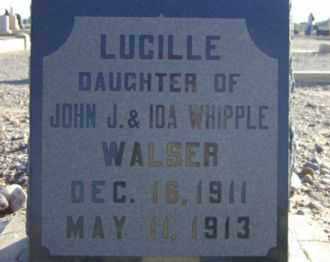 WALSER, LUCILLE - Graham County, Arizona | LUCILLE WALSER - Arizona Gravestone Photos