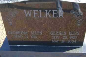 WELKER, GEORGINA - Graham County, Arizona | GEORGINA WELKER - Arizona Gravestone Photos
