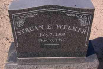 WELKER, STRUAN ENTWISTLE - Graham County, Arizona | STRUAN ENTWISTLE WELKER - Arizona Gravestone Photos