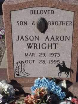 WRIGHT, JASON AARON - Graham County, Arizona | JASON AARON WRIGHT - Arizona Gravestone Photos