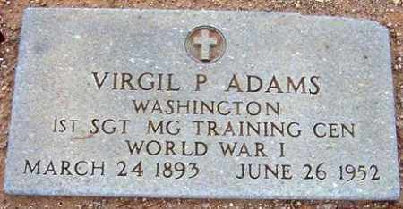 ADAMS, VIRGIL P. - Maricopa County, Arizona | VIRGIL P. ADAMS - Arizona Gravestone Photos