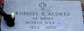 ALDRED, RUSSELL E. - Maricopa County, Arizona | RUSSELL E. ALDRED - Arizona Gravestone Photos