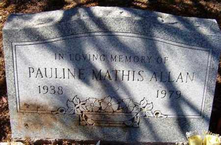 MATHIS ALLAN, PAULINE - Maricopa County, Arizona | PAULINE MATHIS ALLAN - Arizona Gravestone Photos