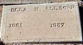 ALLSOPP, ELLA H. - Maricopa County, Arizona | ELLA H. ALLSOPP - Arizona Gravestone Photos