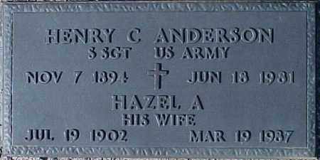 ANDERSON, HAZEL A. - Maricopa County, Arizona | HAZEL A. ANDERSON - Arizona Gravestone Photos