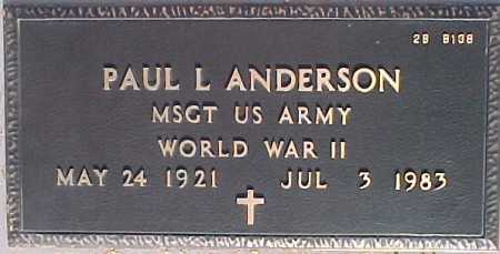 ANDERSON, PAUL L. - Maricopa County, Arizona | PAUL L. ANDERSON - Arizona Gravestone Photos