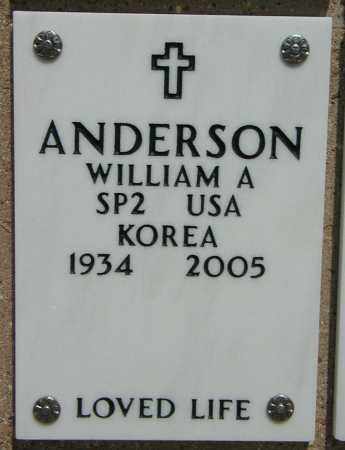ANDERSON, WILLIAM A. - Maricopa County, Arizona | WILLIAM A. ANDERSON - Arizona Gravestone Photos