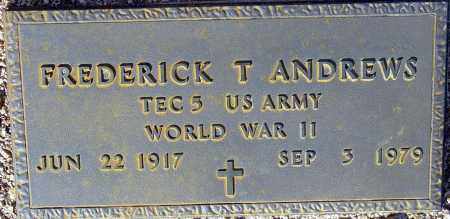 ANDREWS, FREDERICK T. - Maricopa County, Arizona | FREDERICK T. ANDREWS - Arizona Gravestone Photos