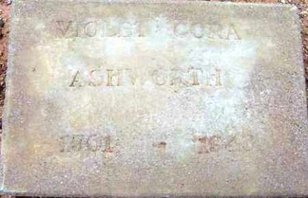 ASHWORTH, VIOLET CORA - Maricopa County, Arizona | VIOLET CORA ASHWORTH - Arizona Gravestone Photos