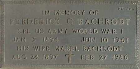 BACHRODT, MABEL - Maricopa County, Arizona | MABEL BACHRODT - Arizona Gravestone Photos
